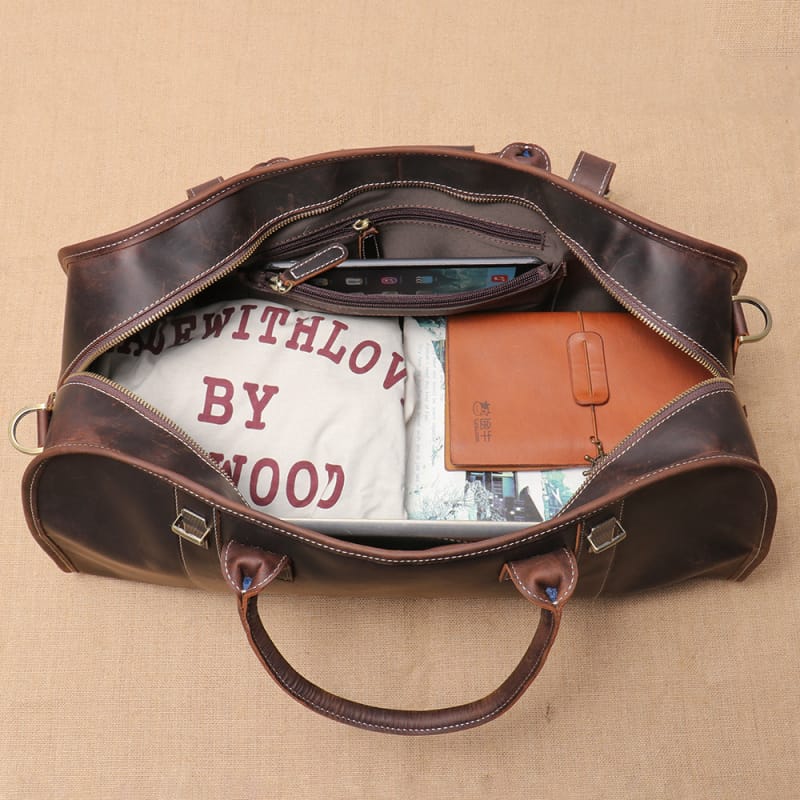 Travel Duffel Leather Bags for Men